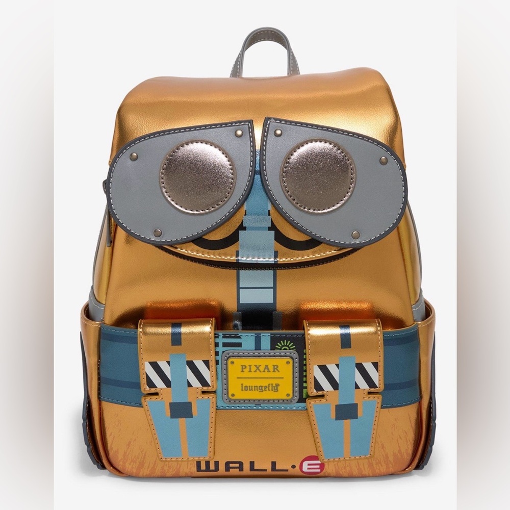 New Loungefly Pixar Disney WALL-E Metallic Backpack.